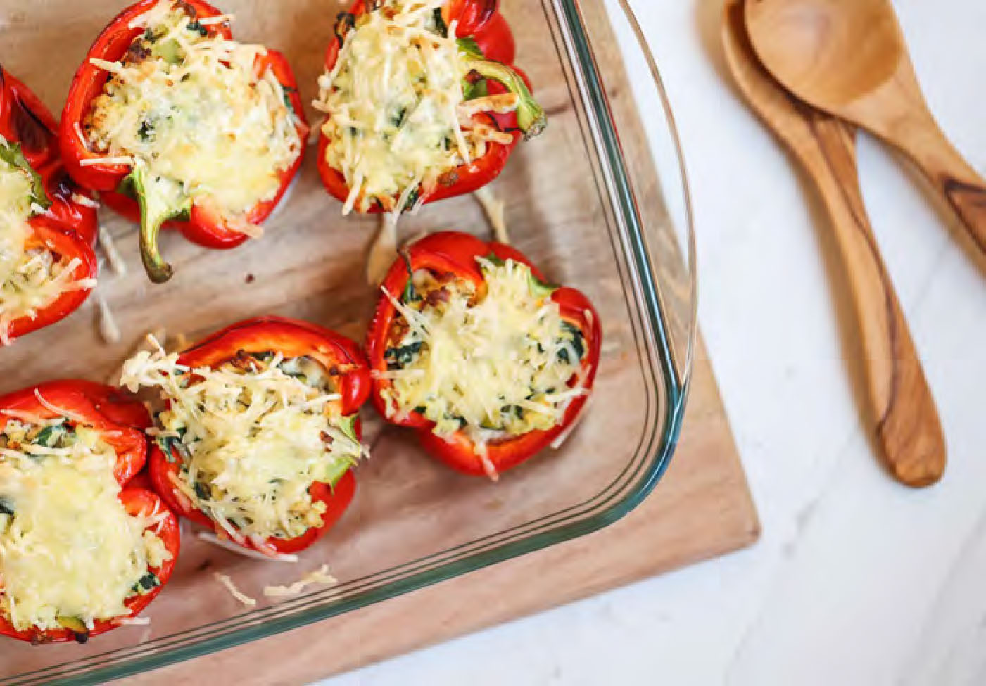 Egg & Turkey Stuffed Peppers