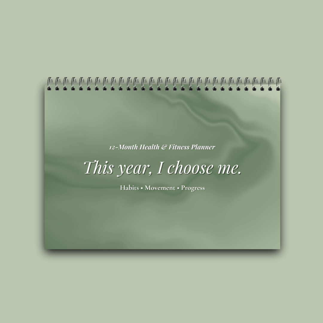 This Year, I Choose Me 12-Month Health & Fitness Planner (Undated) - Image 3